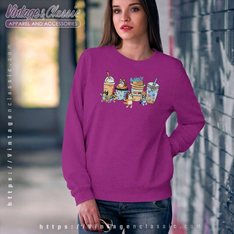 Mama Bluey Coffee Bluey Mothers Day Sweatshirt Mama Bluey Coffee Bluey Mothers Day Sweatshirt