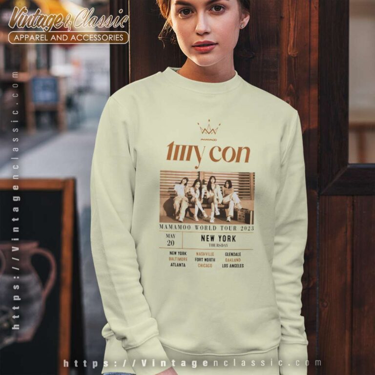 Mamamoo My Con World Tour Customized Sweatshirt Mamamoo My Con World Tour Customized Sweatshirt
