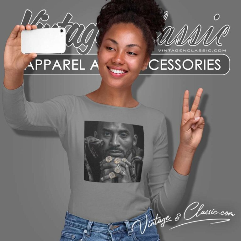 Mamba Kobe Bryant Championship Rings Oldskool Long Sleeve Tee Mamba Kobe Bryant Championship Rings Oldskool Long Sleeve Tee