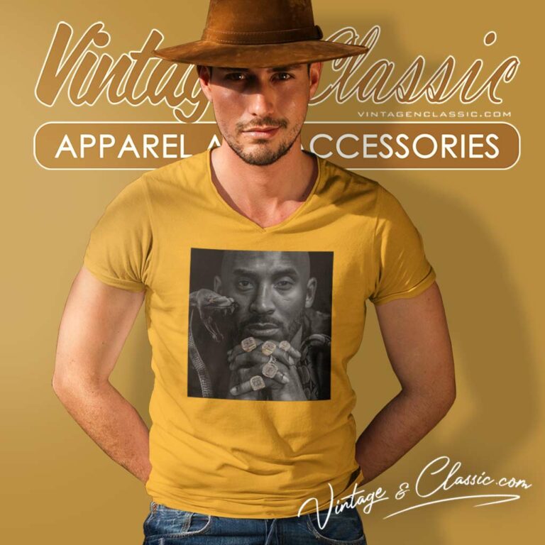 Mamba Kobe Bryant Championship Rings Oldskool V Neck TShirt Mamba Kobe Bryant Championship Rings Oldskool V Neck TShirt