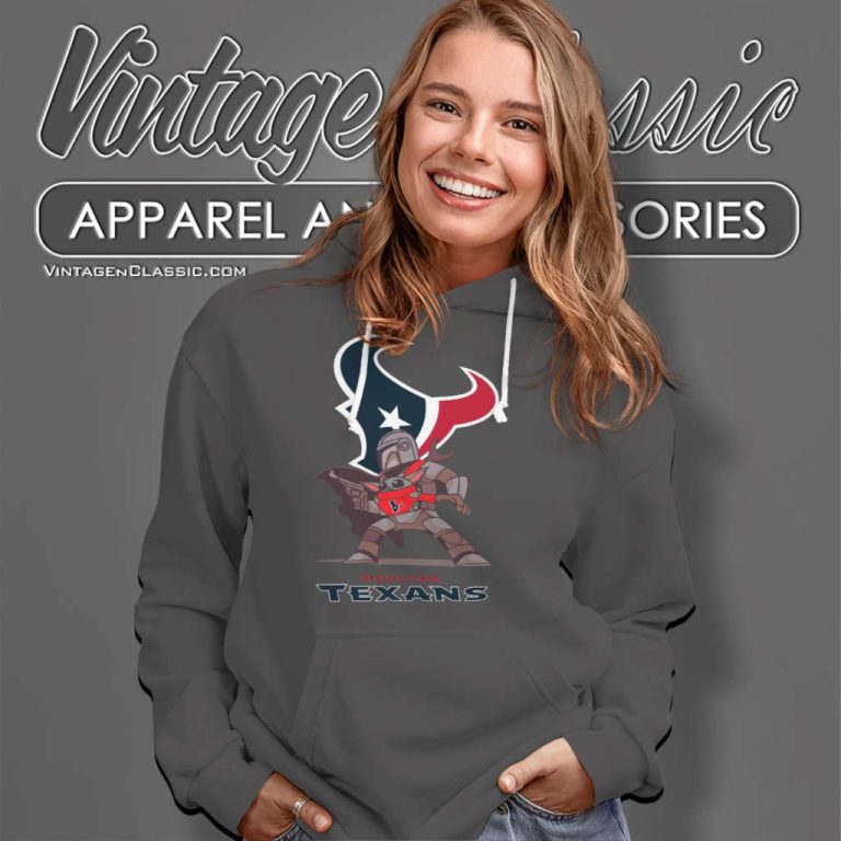 Mandalorian Baby Yoda Houston Texans Hoodie Mandalorian Baby Yoda Houston Texans Hoodie