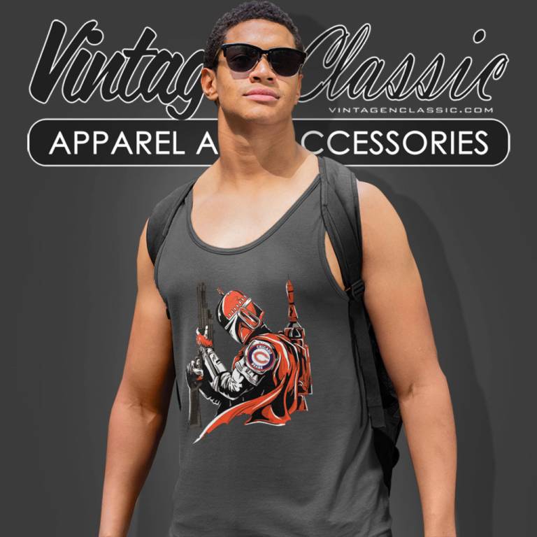 Mandalorian Chicago Bears Tank Top Racerback Mandalorian Chicago Bears Tank Top Racerback