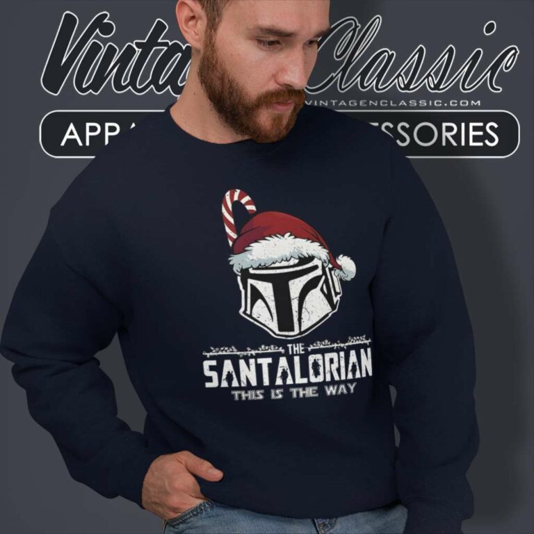 Mandalorian Christmas Santalorian This Is The Way Sweatshirt Mandalorian Christmas Santalorian This Is The Way Sweatshirt