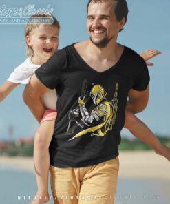 Mandalorian Green Bay Packers Shirt 5 Mandalorian Green Bay Packers V Neck TShirt