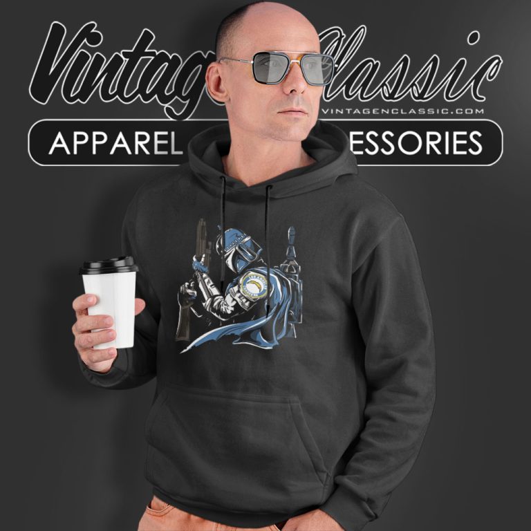 Mandalorian Los Angeles Chargers Hoodie Mandalorian Los Angeles Chargers Hoodie