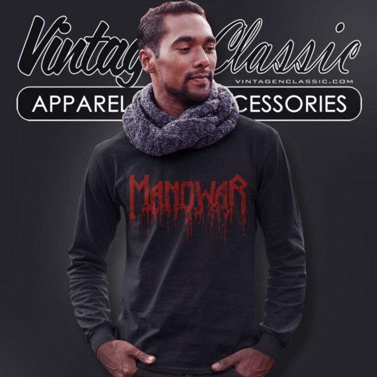Manowar Blood Logo Long Sleeve Tee Manowar Blood Logo Long Sleeve Tee