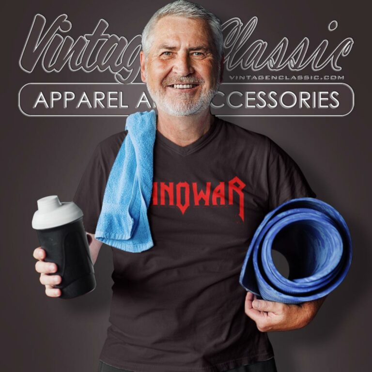 Manowar Flag V Neck TShirt Manowar Flag V Neck TShirt