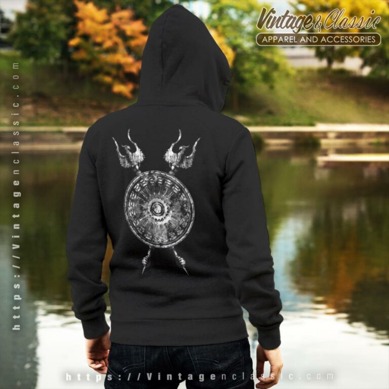 Manowar Shield Vintage Backside Hoodie Manowar Shield Vintage Backside Hoodie