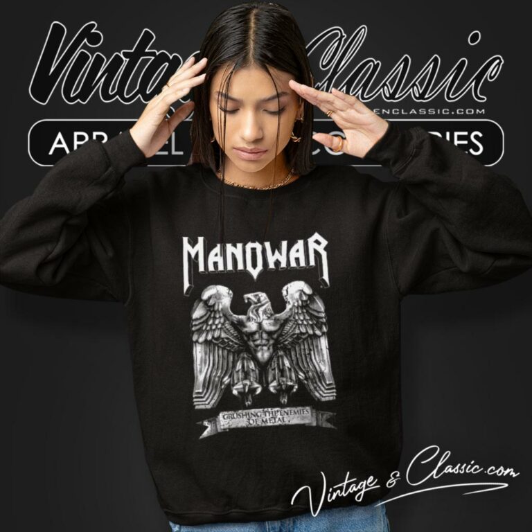 Manowar Shield Vintage Sweatshirt Manowar Shield Vintage Sweatshirt