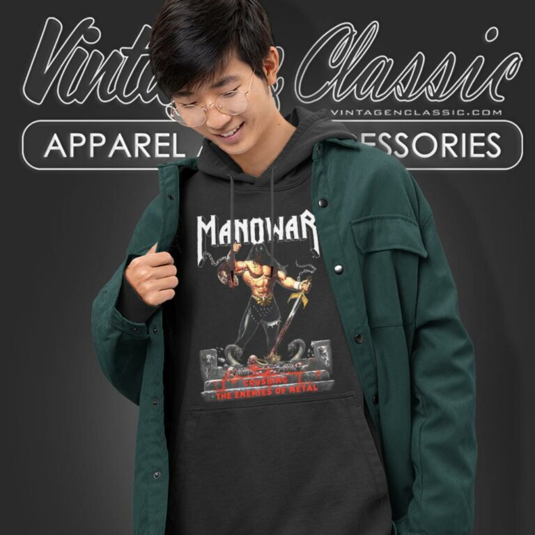 Manowar Shirt Crushing The Enemies Of Metal Hoodie Manowar Shirt Crushing The Enemies Of Metal Hoodie