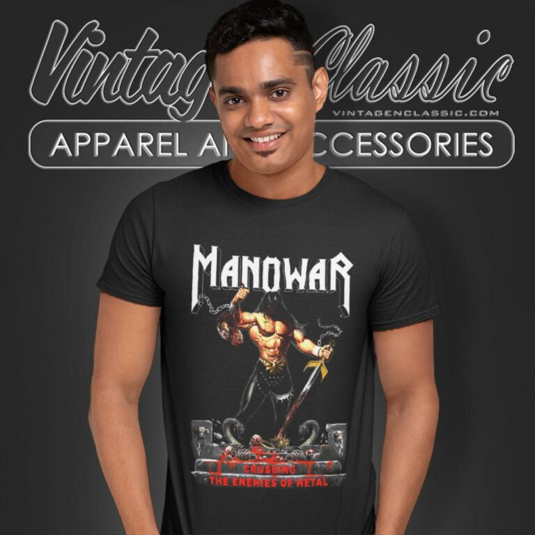 Manowar Shirt Crushing The Enemies Of Metal T Shirt Manowar Shirt Crushing The Enemies Of Metal T Shirt