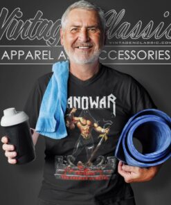 Manowar Shirt Crushing The Enemies Of Metal V Neck TShirt