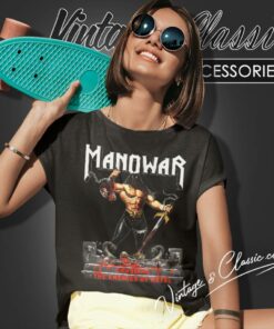 Manowar Shirt Crushing The Enemies Of Metal Women T Shirt