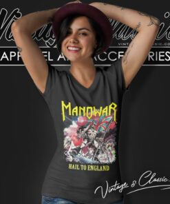 Manowar Shirt Hail To England V Neck TShirt