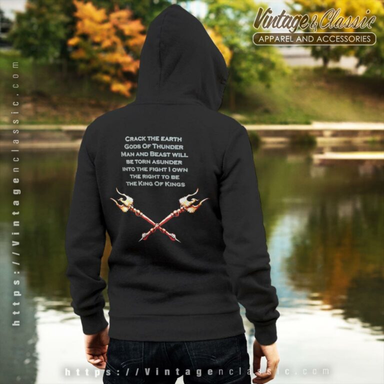 Manowar Shirt King Of The Kings Backside Hoodie Manowar Shirt King Of The Kings Backside Hoodie