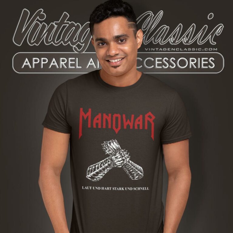 Manowar Shirt Laut Und Hart Stark Und Schnell T Shirt Manowar Shirt Laut Und Hart Stark Und Schnell T Shirt