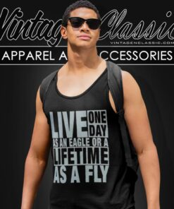 Manowar Shirt Live One Day As An Eagle Tank Top Racerback