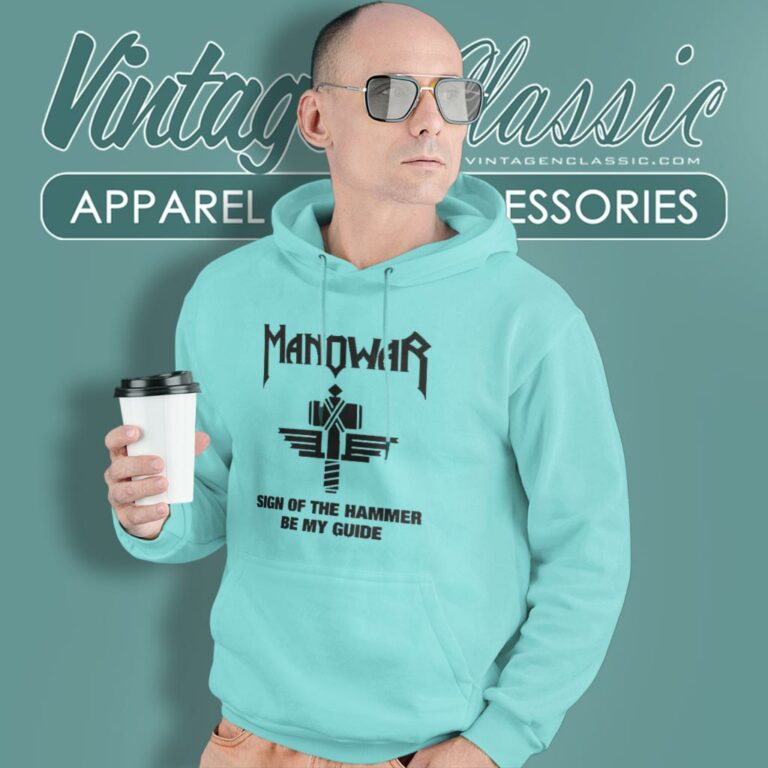 Manowar Shirt Sign Of The Hammer Hoodie Manowar Shirt Sign Of The Hammer Hoodie