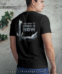 Manowar Shirt The Time To Strike Is Now Backside T Shirt