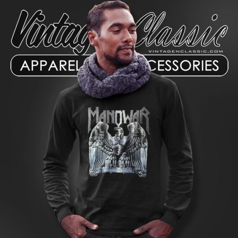 Manowar Shirt The Time To Strike Is Now Long Sleeve Tee Manowar Shirt The Time To Strike Is Now Long Sleeve Tee