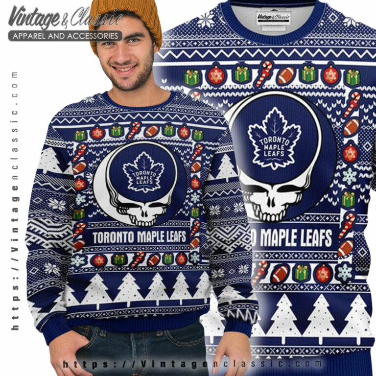 Maple Leafs Grateful Dead Ugly Sweater Ugly Sweater Maple Leafs Grateful Dead Ugly Sweater Ugly Sweater