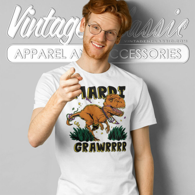 Mardi Gras Dinosaur T Rex Grawr T Shirt Mardi Gras Dinosaur T Rex Grawr T Shirt