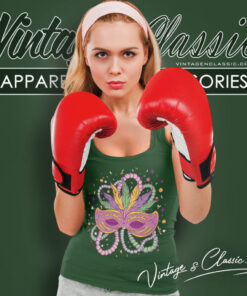 Mardi Gras Feather Mask Tank Top Racerback