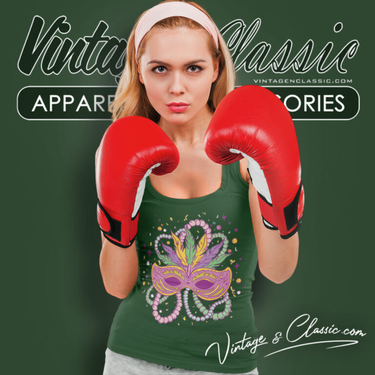 Mardi Gras Feather Mask Tank Top Racerback Mardi Gras Feather Mask Tank Top Racerback