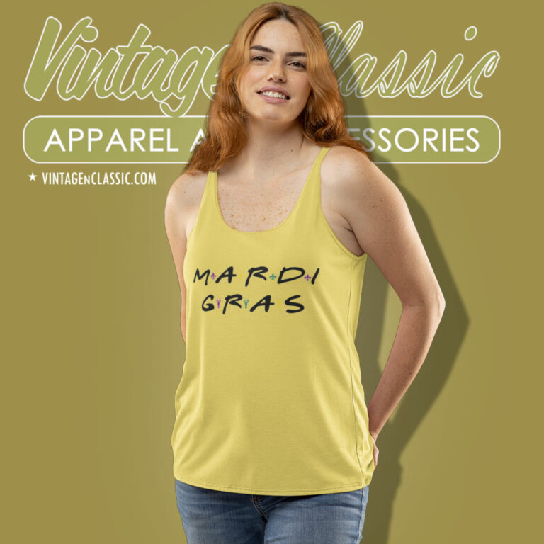 Mardi Gras Friends Tv Show Tank Top Racerback Mardi Gras Friends Tv Show Tank Top Racerback