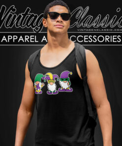 Mardi Gras Gnomes Trio Tank Top Racerback