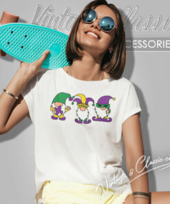 Mardi Gras Gnomes Trio Women T Shirt