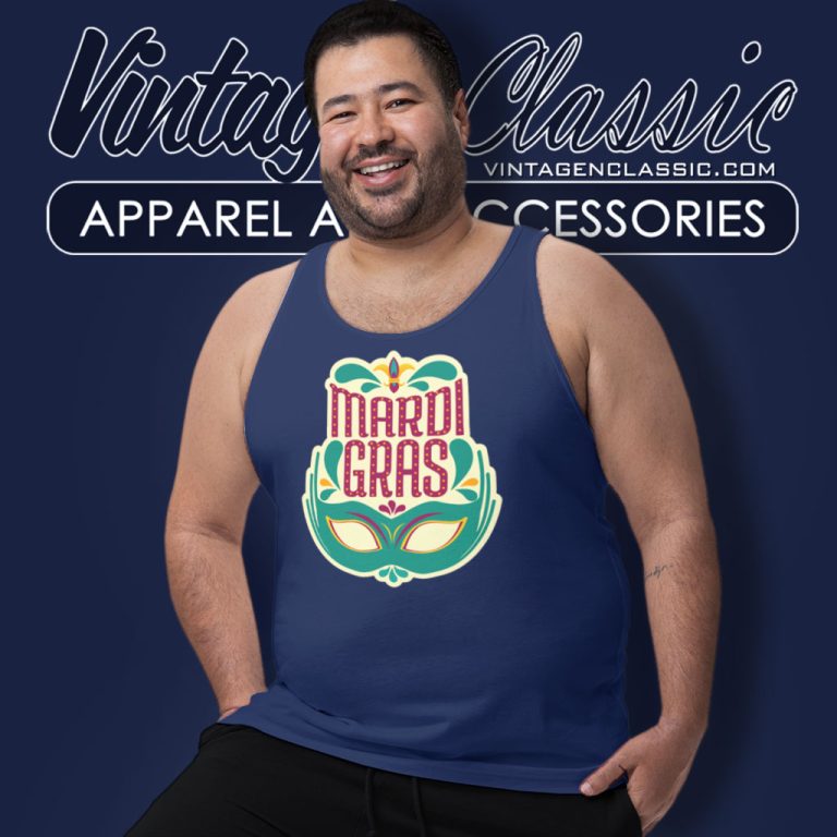 Mardi Gras Mask Fleur De Lis Tank Top Racerback Mardi Gras Mask Fleur De Lis Tank Top Racerback