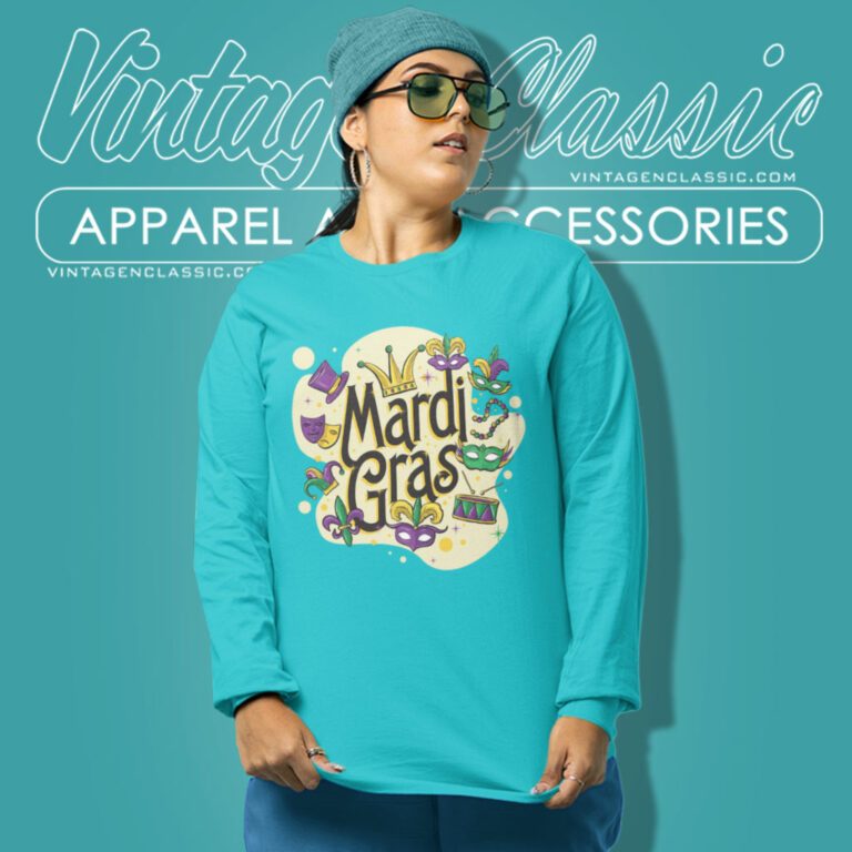 Mardi Gras Party Long Sleeve Tee Mardi Gras Party Long Sleeve Tee