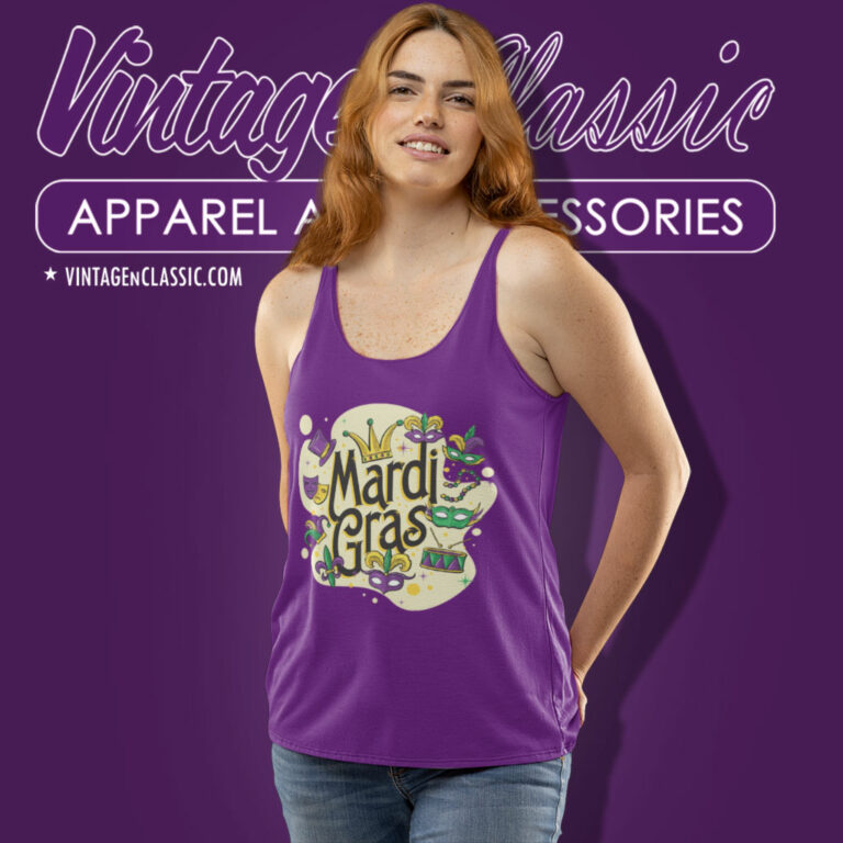 Mardi Gras Party Tank Top Racerback Mardi Gras Party Tank Top Racerback