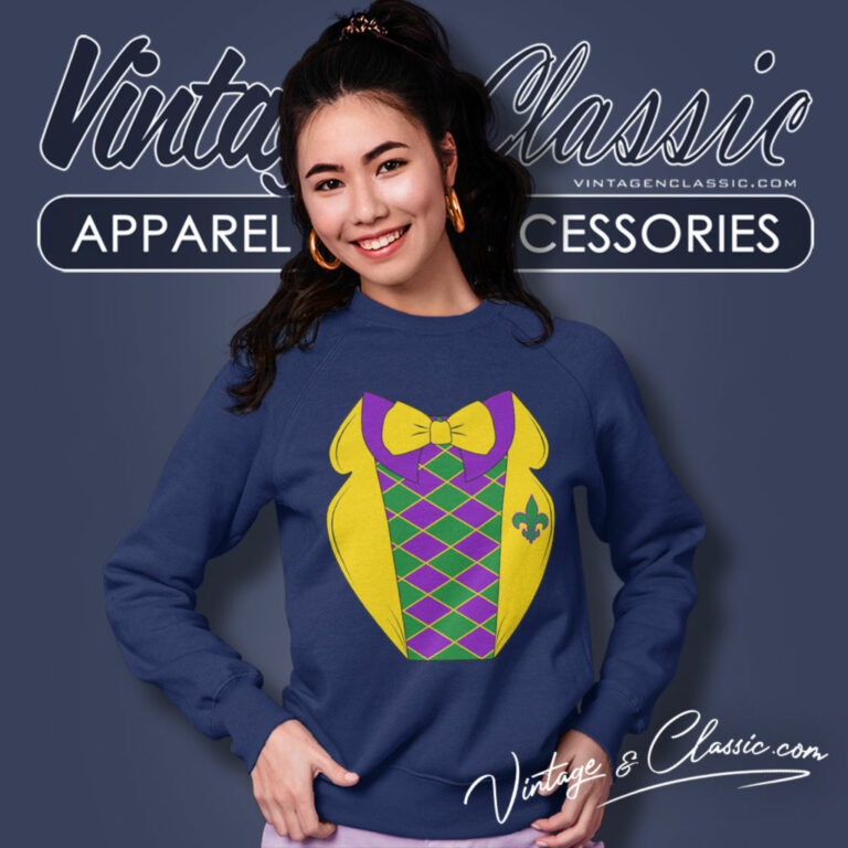 Mardi Gras Party Tuxedo Sweatshirt Mardi Gras Party Tuxedo Sweatshirt