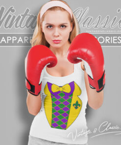 Mardi Gras Party Tuxedo Tank Top Racerback