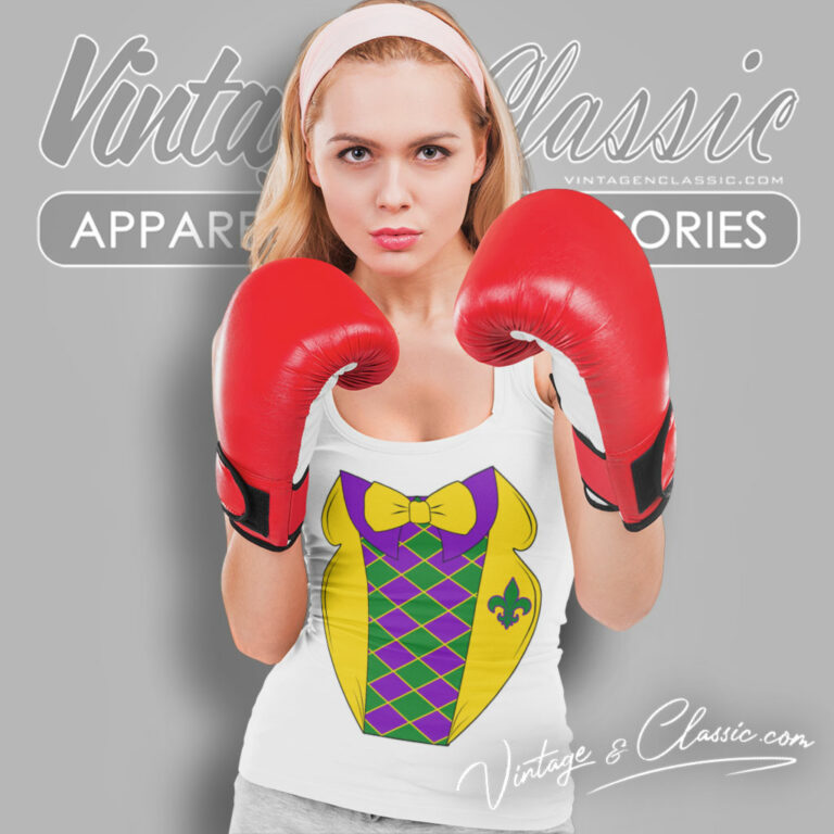 Mardi Gras Party Tuxedo Tank Top Racerback Mardi Gras Party Tuxedo Tank Top Racerback