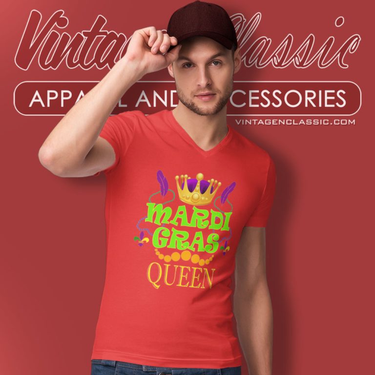 Mardi Gras Queen Crown Festival Carnivals V Neck TShirt Mardi Gras Queen Crown Festival Carnivals V Neck TShirt
