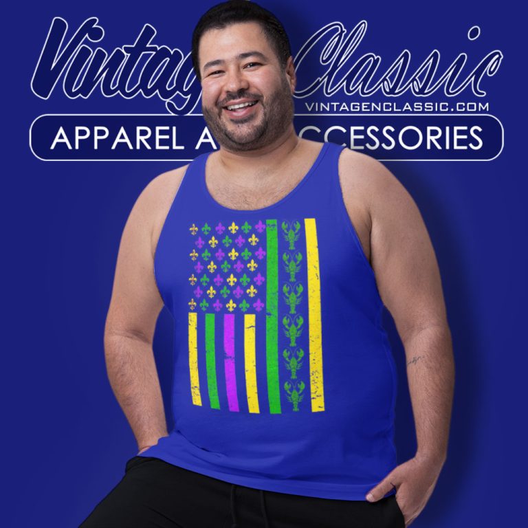 Mardi Gras Shirt American Flag Crawfish Tank Top Racerback Mardi Gras Shirt American Flag Crawfish Tank Top Racerback