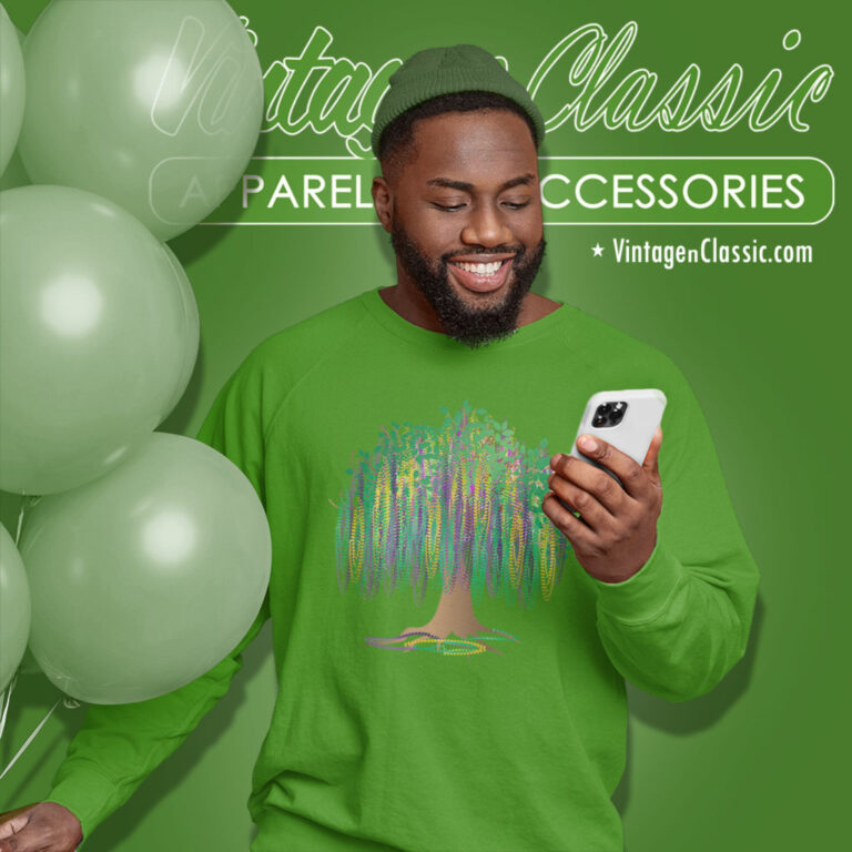 Mardi Gras Shirt Bead Tree Graphic Sweatshirt Mardi Gras Shirt Bead Tree Graphic Sweatshirt