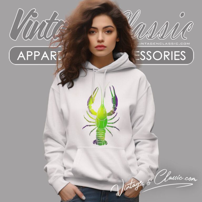 Mardi Gras Shirt Big Crawfish Design Hoodie Mardi Gras Shirt Big Crawfish Design Hoodie