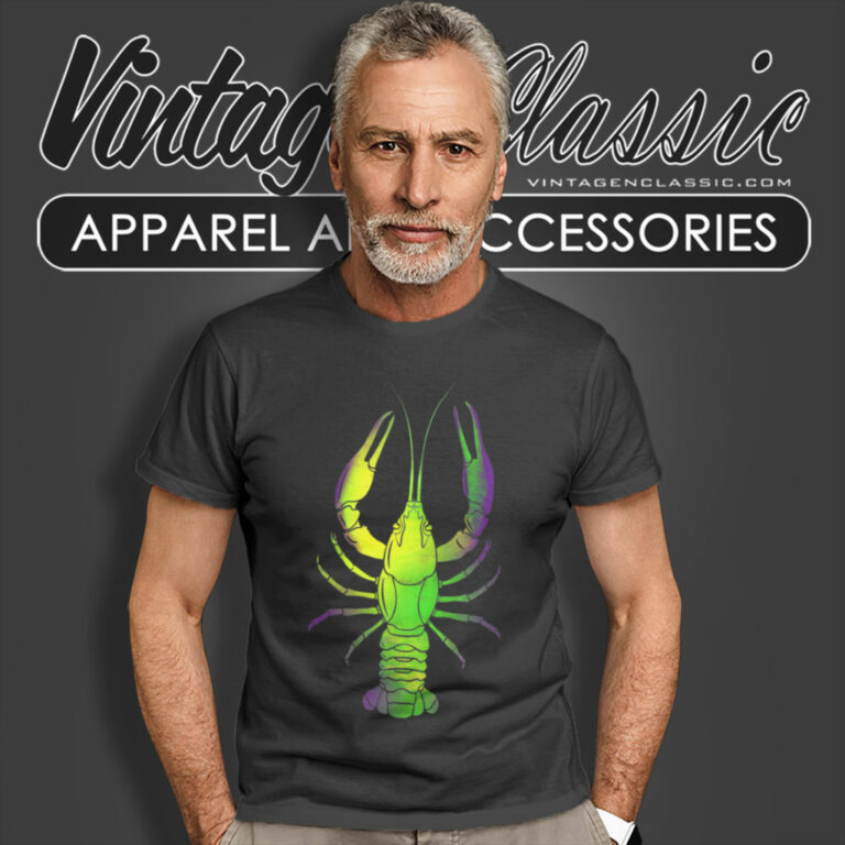 Mardi Gras Shirt Big Crawfish Design T Shirt Mardi Gras Shirt Big Crawfish Design T Shirt