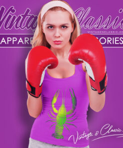 Mardi Gras Shirt Big Crawfish Design Tank Top Racerback