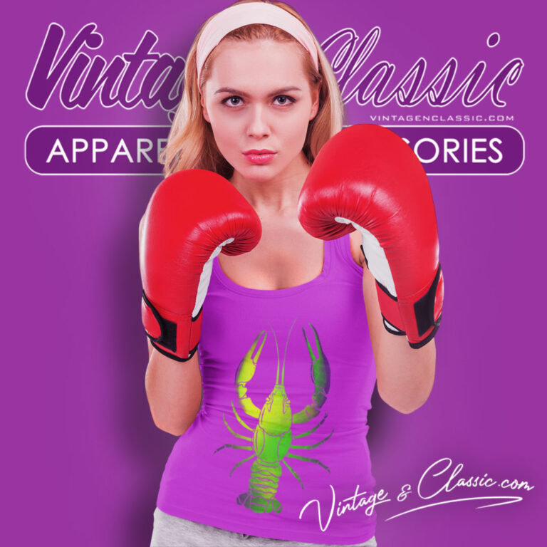 Mardi Gras Shirt Big Crawfish Design Tank Top Racerback Mardi Gras Shirt Big Crawfish Design Tank Top Racerback