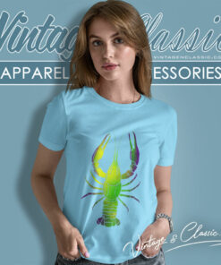 Mardi Gras Shirt Big Crawfish Design Women T Shirt