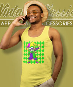 Mardi Gras Shirt Dabbing Jester New Orleans Tank Top Racerback