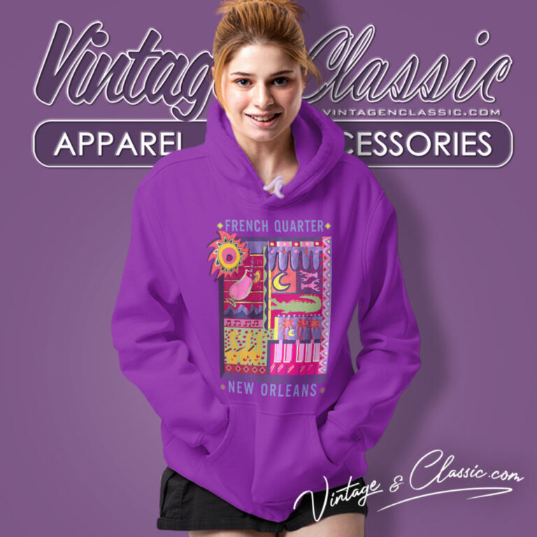 Mardi Gras Shirt French Quarter New Orleans Hoodie Mardi Gras Shirt French Quarter New Orleans Hoodie