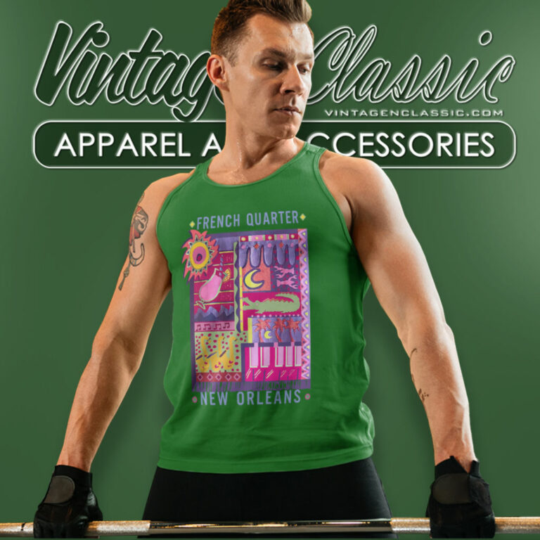 Mardi Gras Shirt French Quarter New Orleans Tank Top Racerback Mardi Gras Shirt French Quarter New Orleans Tank Top Racerback