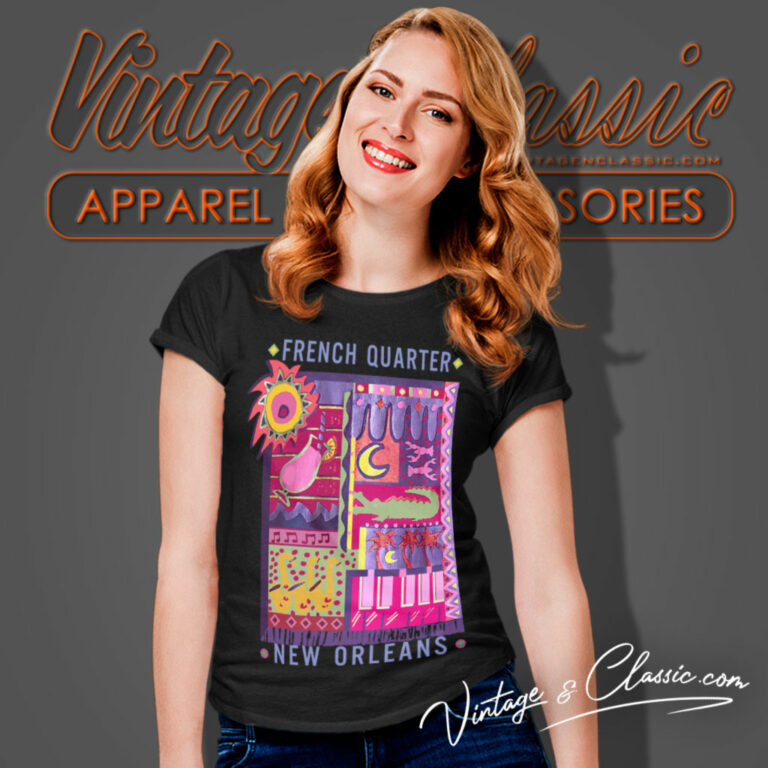 Mardi Gras Shirt French Quarter New Orleans Women T Shirt Mardi Gras Shirt French Quarter New Orleans Women T Shirt