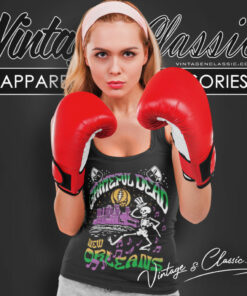 Mardi Gras Shirt Grateful Dead Skeleton New Orleans Tank Top Racerback